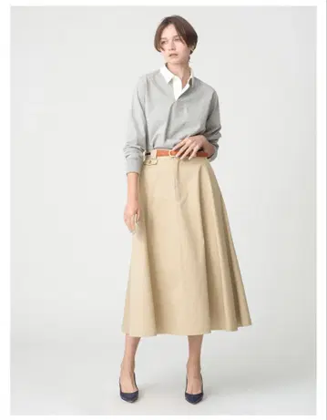 미사용 새상품 RH Vintage 오가닉 코튼 트윌 스커트