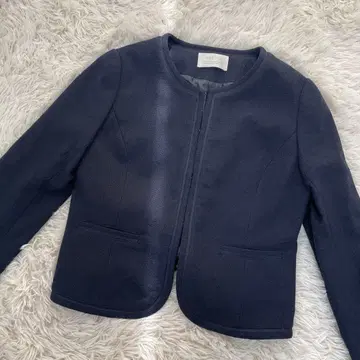 anySIS 노카라 자켓 포멀 다크 네이비