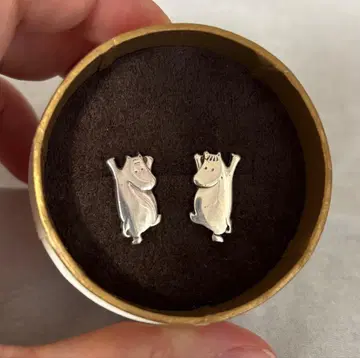 [ 초 레어 ] 무민 실버 귀걸이