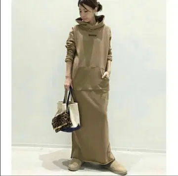 L'Appartement Americana 사이드 지퍼 롱 원피스