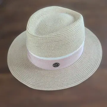 메종 미셸 핑크 스트로우 햇