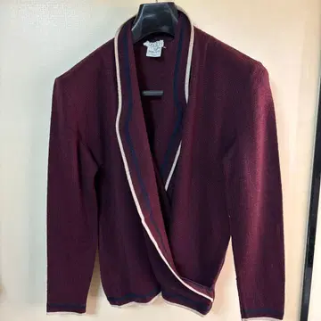BASILE 버건디 니트 가디건 12