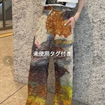 Ameri MEDI RACHEL FLUFFY ART PANTS 새상품