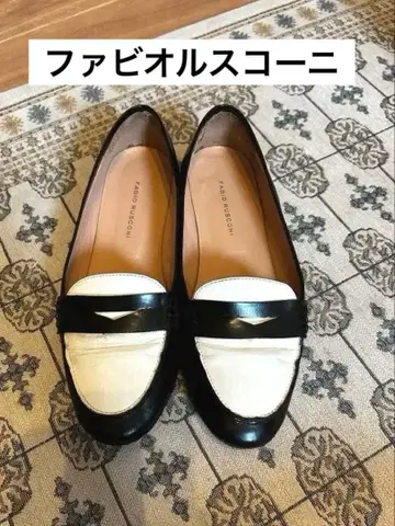 파비오 루스코니 로퍼 코인 로퍼 가죽 38