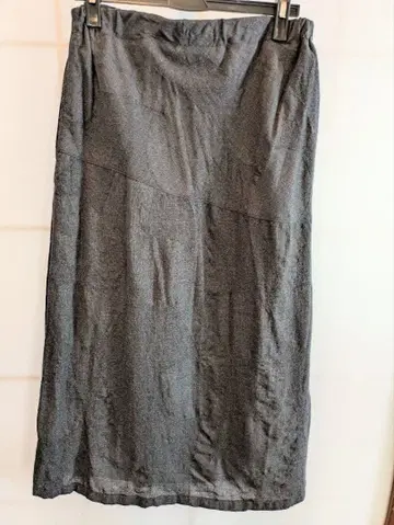 Plantation 플랜테이션 롱 스커트 다크 그레이 울