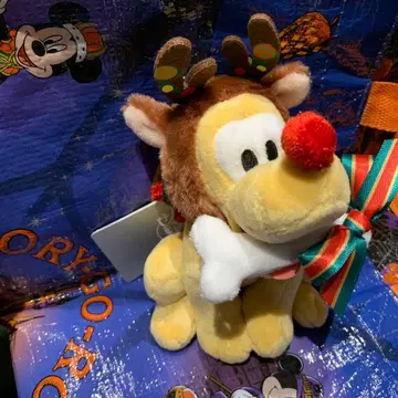 플루토 봉제 인형 키링 키체인 DISNEY CHRISTMAS