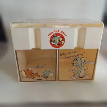 톰과 제리 가슴 수납 박스 빈티지