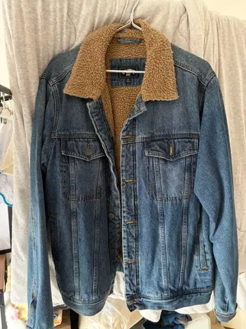 Billabong 보아 옷깃 데님 자켓