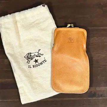 일비종떼 IL BISONTE 코인 케이스 브라운 퇴색 빈티지감