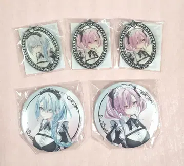 rurudo 제비뽑기당 C상 메탈 브로치 D상 캔 배지 시안 에틸