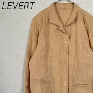 LEVERT 테일러드 자켓 포켓 부착 심플 마 혼방 빅 겉옷