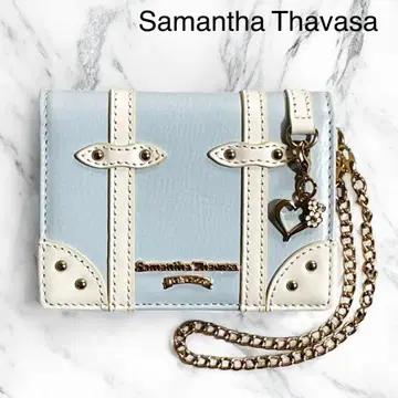 미사용품 사만다 타바사 하트 참 카드 케이스 패스 케이스