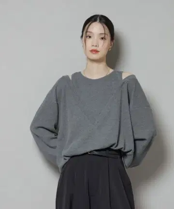 시착만 한 상품 완판템 나노 유니버스 페이크 레이어드 와플 컷 상의