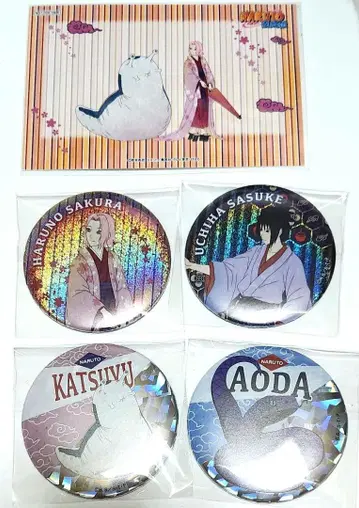 NARUTO 백이야기 캔뱃지 사스케 사쿠라