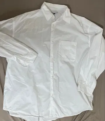 FREAK'S STORE 릴랙스핏 레귤러 카라 셔츠 화이트