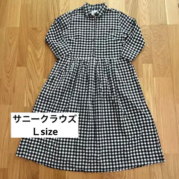 [ 새상품급 ] 써니클라우드 pon님의 깅엄 원피스 L 사이즈