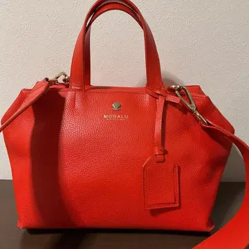 개점 세일 레어품 새상품급 모다루 가죽 로고 2WAY 백