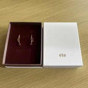 ete 골드 후프 귀찌 스와로브스키 부착