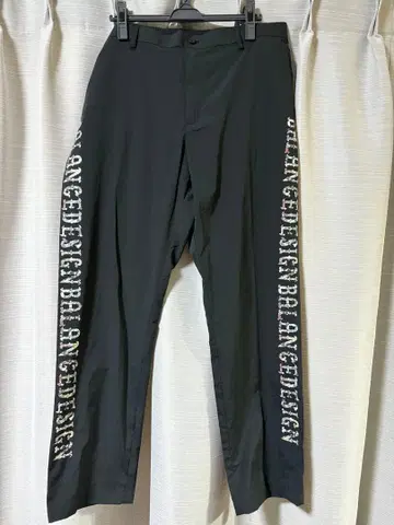 BALANCEDESIGN 블랙 로고 프린트 골프웨어