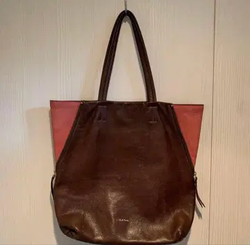 Paul Smith 가죽 토트백 브라운