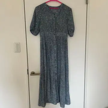 ships 플라워 프린트 롱 원피스