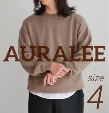 [ AURALEE ] BABY CASHMERE KNIT P/O 4