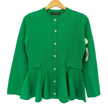 madame hiroko 니트 가디건 그린 M