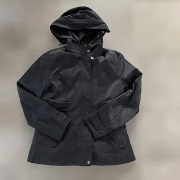 후드 부착 자켓 블랙