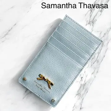 미사용품 사만다 타바사 메탈 리본 비쥬 카드 케이스