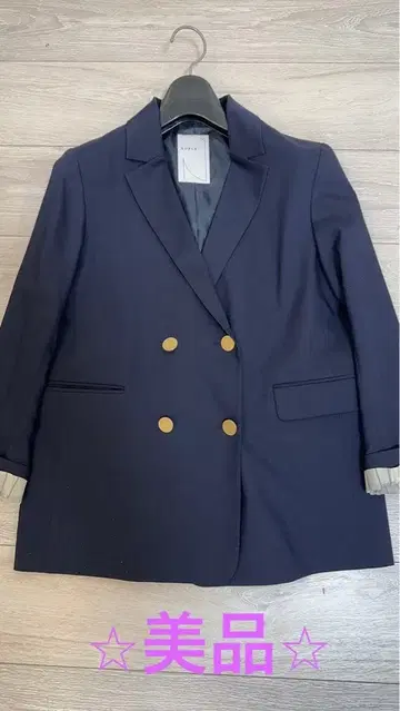 NOBLE 노블 테일러드 자켓 더블 자켓 네이비 36