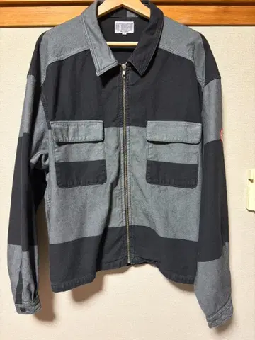 C.E / OVERDYE STRIPE SHORT SHIRT JACKET
