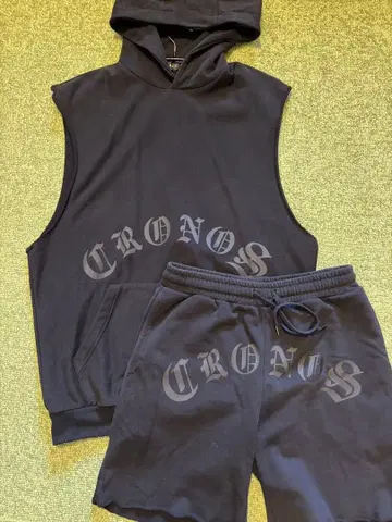 CRONOS BLACK LETTER LOGO 후디 셋업 M