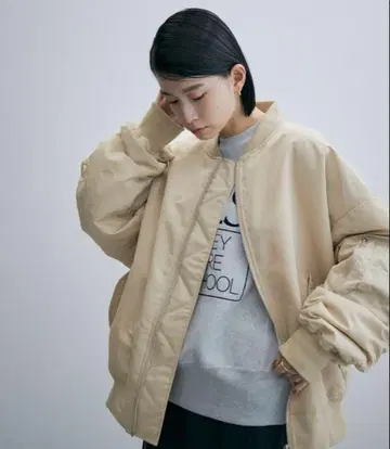 provoke MA-1 스타일 자켓 그레이