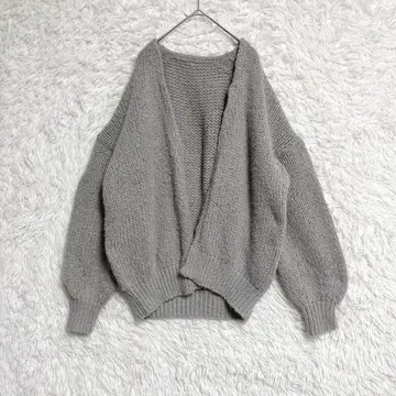 [ titivate ] 로우게이지 니트 가디건 (M) 루즈핏 심플