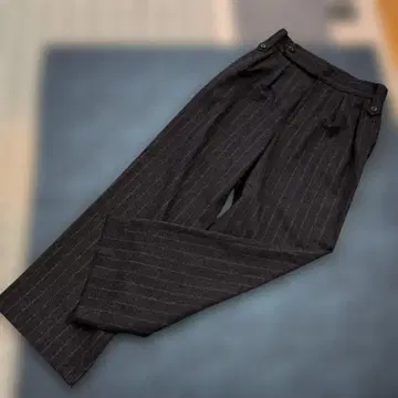MARGARET HOWELL 슬랙스 다크 그레이 스트라이프
