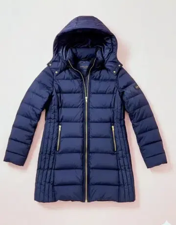 네이비 다운 자켓 후드 부착 사이즈 11AR