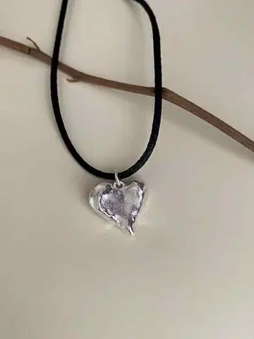 하트 펜던트 실버 목걸이