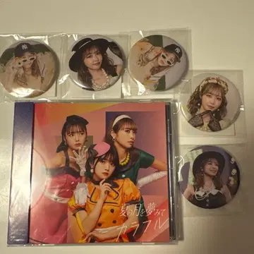 나카가와 루나 생탄 캔뱃지 5개+CD 세트