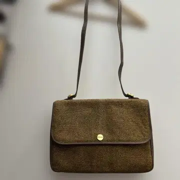 볼보네제 브라운 숄더백 합성 피혁