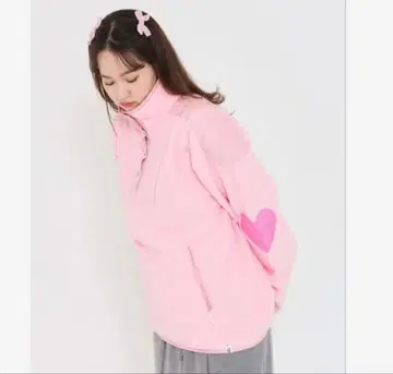 Tinajojun 플리스 풀오버 핑크 새상품