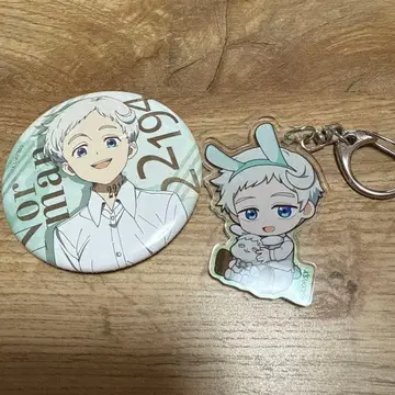 약속의 네버랜드 노먼 캔뱃지 아크릴 키링