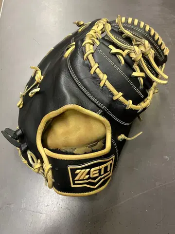 ZETT 소프트볼용 포수 미트 블랙/카멜