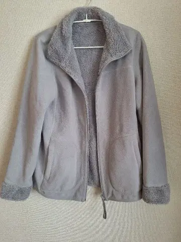 유니클로 리버서블 플리스 자켓 M 그레이