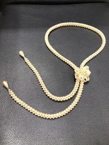 진주 라리엣 목걸이 진주 루프 목걸이