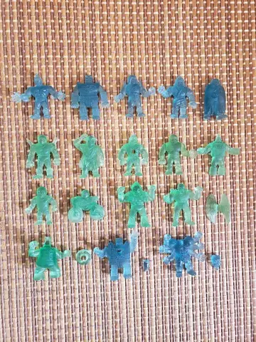 근육맨 크리스탈 전사 클리어 근육맨 지우개 지우개 캐릭터