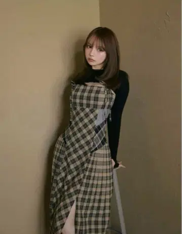 andmary 체크 원피스