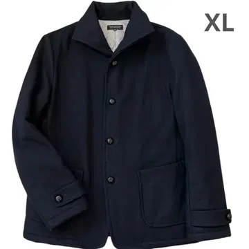 나노 유니버스 멜톤 스탠드 카라 코트 네이비 XL