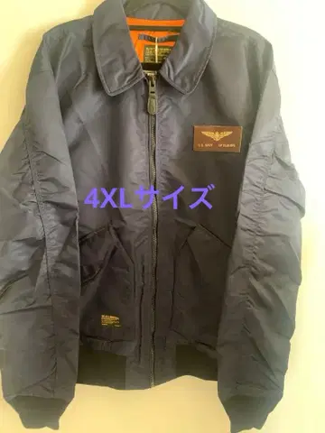 karaku MA-2 플라이트 자켓 4XL 사이즈 네이비