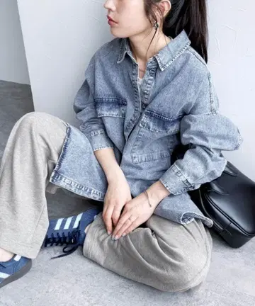 reca 데님 셔츠 자켓