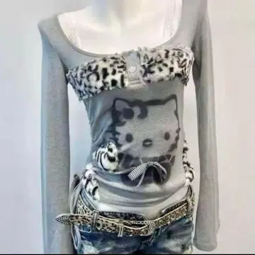 y2k 갸루 긴팔 헤이세이 그런지 펑크